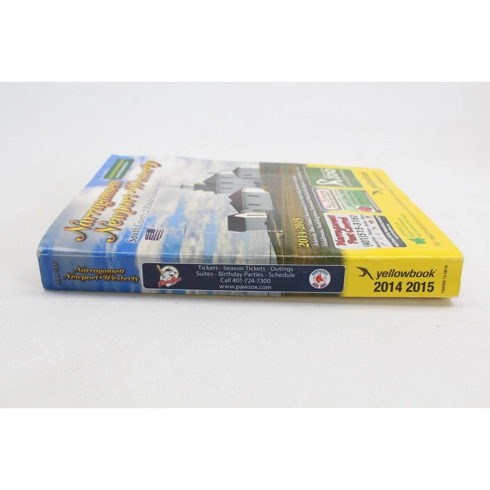 2014‎ Yellowbook Phone Book Telephone Directory Narragansett Newport Westerly RI